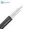 PE LSZH FTTH Drop Fiber Optic Cable , Self Supporting 4 Core Drop Cable