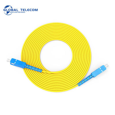 3.0mm Sc To Sc Patch Cable การสูญเสียผลตอบแทนสูง Duplex EN 50173 1 Standards
